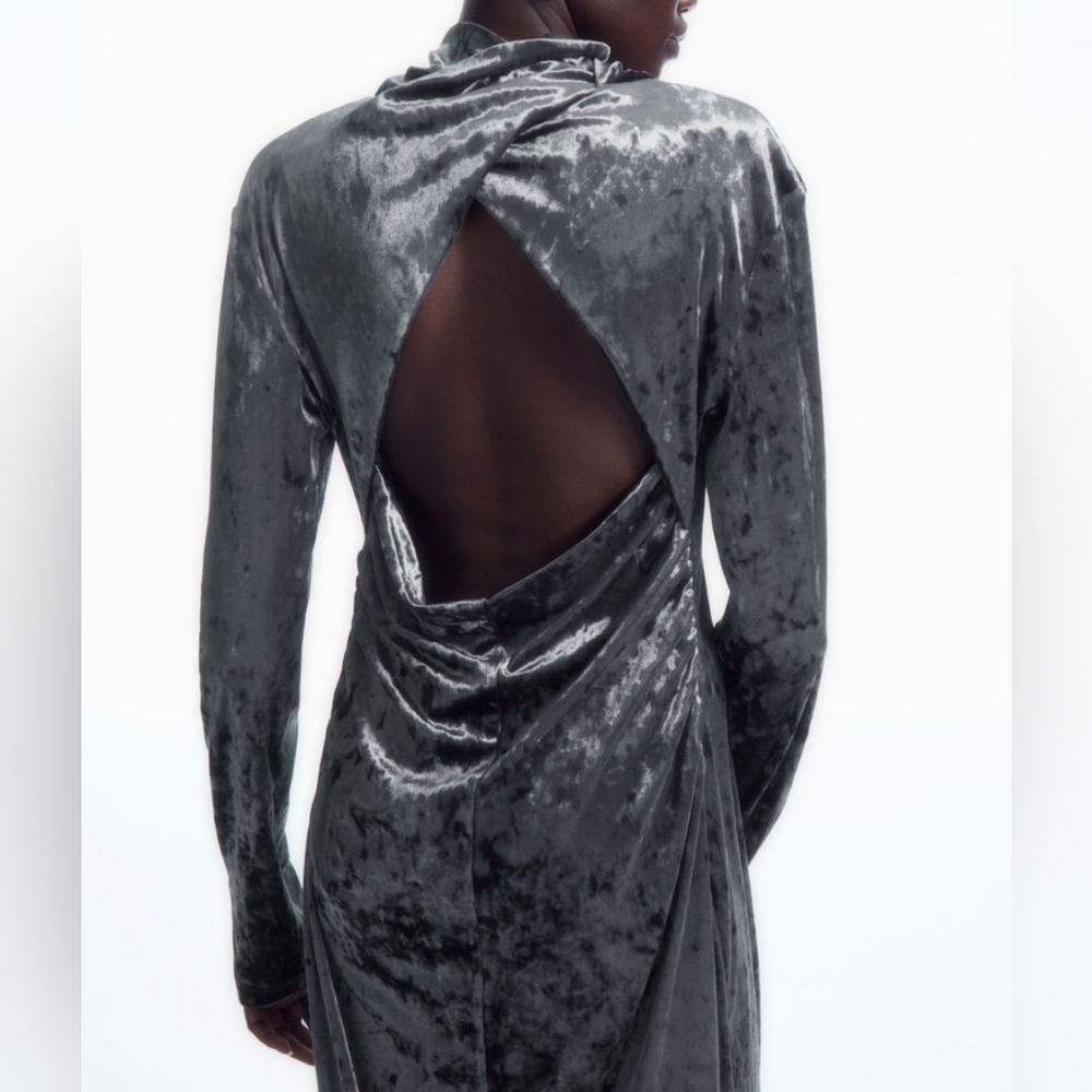 COS Open Back Midi Dress